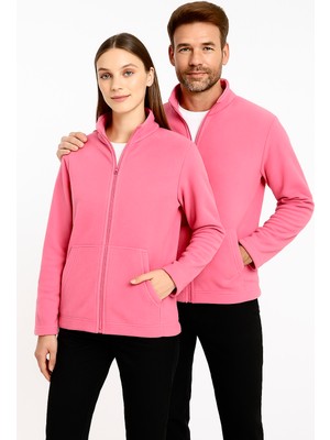 Kae Laurean Unisex Anti-Pilling Tüylenme Yapmayan Standart Fit Tam Fermuarlı Soğuk Geçirmez Polar Hırka