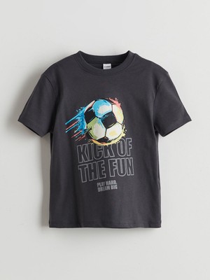 Lc Waikiki Yeni Sezon Baskılı Pamuklu Erkek Çocuk Tişört