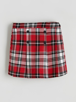 Lc Waikiki Yeni Sezon Ekose Kız Çocuk Şort Etek