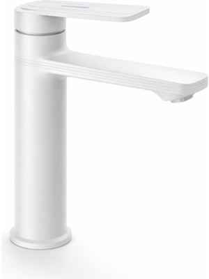 Victor Serisi Premium Beyaz Banyo Lavabo Bataryası - Modern Tasarım Lüks Banyo Armatürü