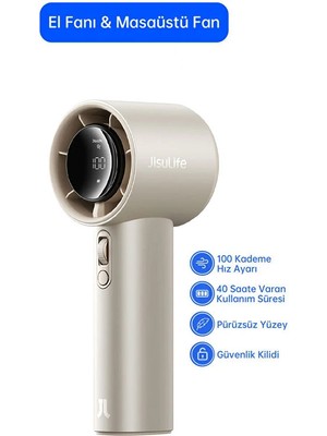 Jisulife Handheld Fan Pro1 S Taşınabilir Akıllı El Fanı 5000MAH