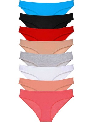 Marsilyan 8 Adet Süper Eko Set Likralı Kadın Slip Külot Set 2