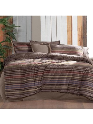 Sarev Fauna Tek Kişilik %100 Pamuk Flanel (Pazen) Nevresim Takımı K Kahve Standart