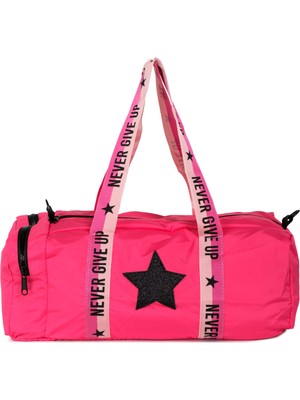 İcone Bag Çocuk Yıldız Baskılı Spor Çanta, Yan Cepli ,fermuarlı Detaylı Çocuk Spor Çanta