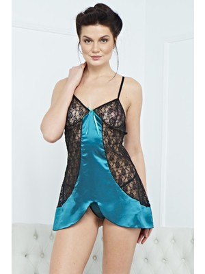 Marsilyan Kadın Şık Saten Gecelik Takım