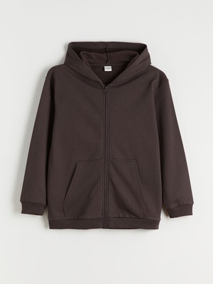 Lc Waikiki Yeni Sezon Kapüşonlu Erkek Çocuk Kalın Fermuarlı Sweatshirt