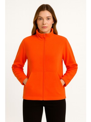 Kae Laurean Unisex Anti-Pilling Tüylenme Yapmayan Standart Fit Tam Fermuarlı Soğuk Geçirmez Polar Hırka