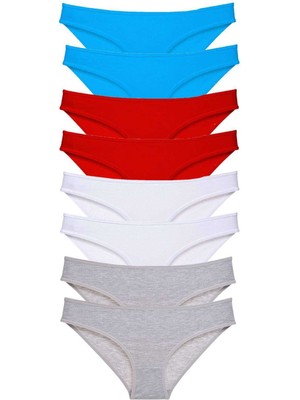 Marsilyan 8 Adet Süper Eko Set Likralı Kadın Slip Külot 530