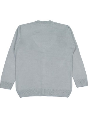 Civil Boys Basic Triko 6-9 Yaş Hırka - Gri 8-9 Yaş