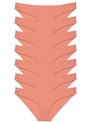 Marsilyan 7 Adet Süper Eko Set Likralı Kadın Slip Külot Pudra