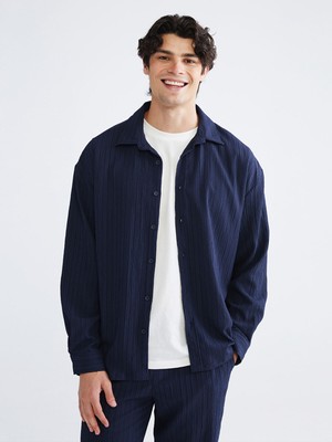 Lc Waikiki Yeni Sezon Rahat Kalıp Dokulu Erkek Gömlek