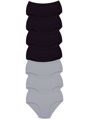 Marsilyan 7 Adet Tutku Kadın Yüksek Bel Bato Kalın Lastik Külot S3