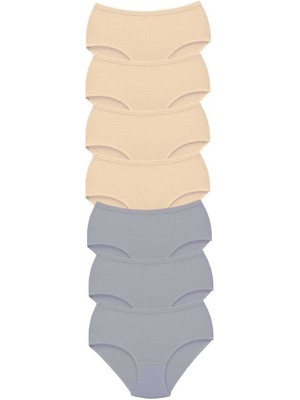 Marsilyan 7 Adet Tutku Kadın Yüksek Bel Bato Kalın Lastik Külot S8