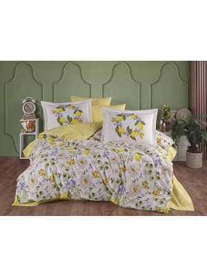 Çift Kişilik Poplin Nevresim Lemonty Sarı