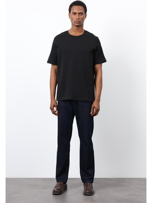 Antioch Siyah Regular Fit Basic Erkek T-Shirt