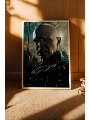 E2 Nova Lord Voldemort Mürver Asa Çerçeveli Tablo - Lüks Harry Potter Karanlık Lord Karakter Duvar Dekoru