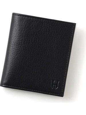 Helmbrook London Colin Erkek Siyah Deri Cep Tasarım Çok Bölmeli Rfid Korumalı Cüzdan