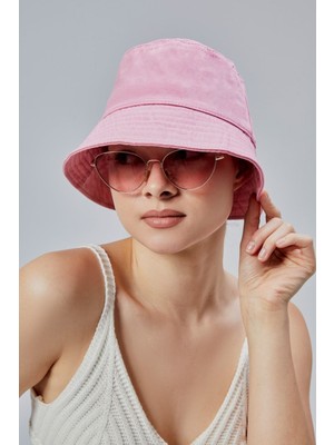 Derikem Yazlık Kumaş Kova Şapka, Erkek Kadın Düz Balıkçı Bucket Şapka, Unisex