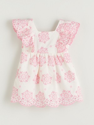 Lc Waikiki Yeni Sezon Kız Bebek Çiçekli Brode Elbise
