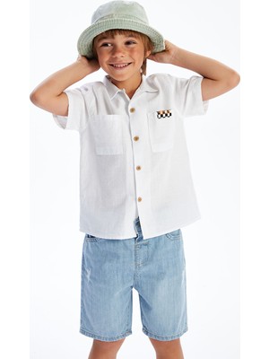 Lc Waikiki Yeni Sezon Kısa Kollu Baskılı Erkek Çocuk Gömlek