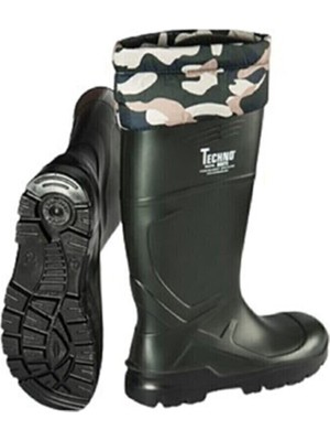 Techno Boots Su Geçirmez O4 Konçlu Çelik Burunsuz Poliüretan Çizme