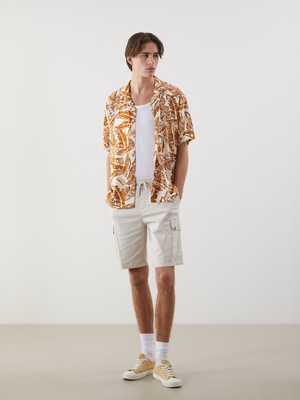 Lc Waikiki Yeni Sezon Standart Kalıp Gabardin Erkek Kargo Şort