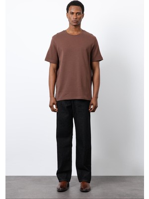 Antioch Kahve Regular Fit Basic Erkek T-Shirt