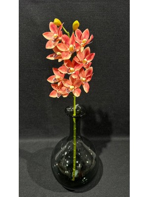 Yapay Sipidyum Orkide Bordo 65 cm