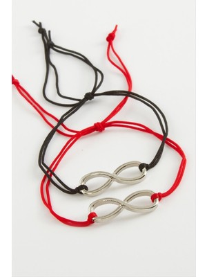 Zero Land Drnds 2 Adet Sonsuzluk Ip Bileklik-Renkli