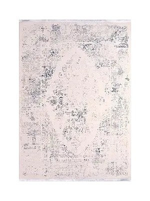 Aren Halı Losning Klasik Göbekli Krem Polyester Kaydırmaz Tabanlı Makine Halısı