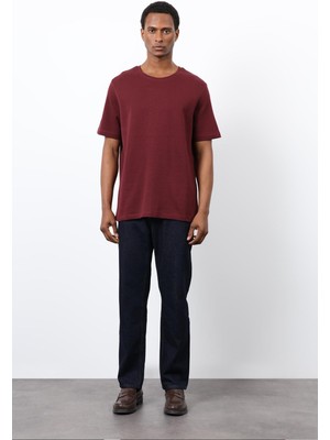 Antioch Bordo Regular Fit Basic Erkek T-Shirt