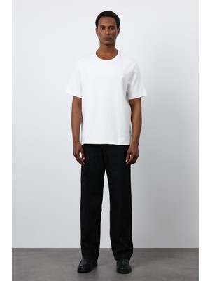 Antioch Ekru Regular Fit Basic Erkek T-Shirt