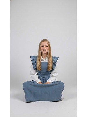 Asortix Kız Çocuk Uzun Gömlekli Ikili Kot Takım - Elb - 0050 - 9022