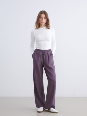 Lc Waikiki Yeni Sezon Beli Lastikli Modal Karışımlı Kadın Pantolon
