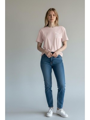 Exuma 1522183 Kadın Pudra Tişört