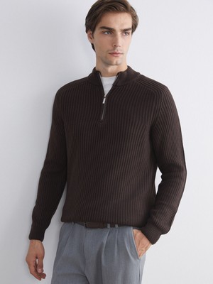 Lc Waikiki Yeni Sezon Dik Yaka Uzun Kollu Erkek Triko Kazak