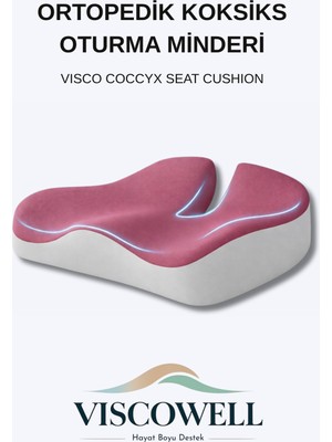 Viscowell Visco Coccyx Oturma Minderi Ortopedik Koksiks Kuyruk Sokumu Visco Minderi Ev Araba Ofis Için