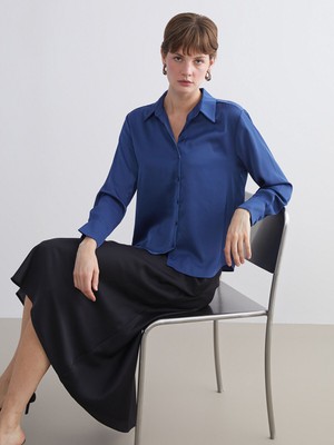 Lc Waikiki Yeni Sezon Saten Kadın Gömlek