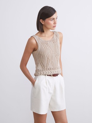 Lc Waikiki Yeni Sezon Bisiklet Yaka Ajurlu Kadın Triko Atlet