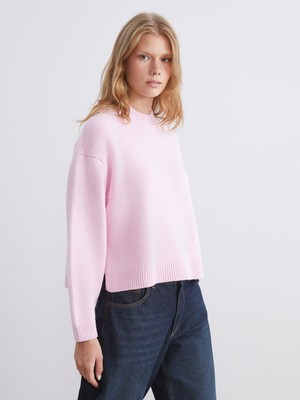 Lc Waikiki Yeni Sezon Bisiklet Yaka Oversize Kadın Triko Kazak