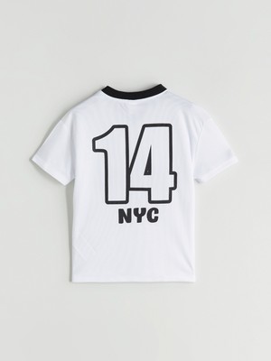 Lc Waikiki Yeni Sezon V Yaka Baskılı Erkek Çocuk Tişört