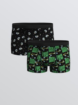 Lc Waikiki Yeni Sezon Rick And Morty Baskılı Pamuklu Esnek Erkek Boxer 2'li