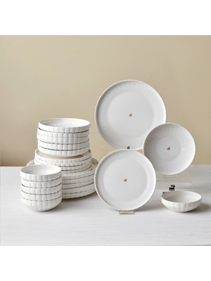 Karaca Stream Bone Pumpkin 24 Parça 6 Kişilik Yemek Takımı