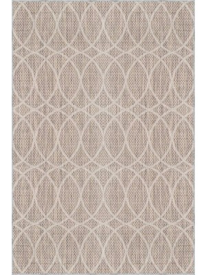 Aren Halı Tirora Modern Krem Polyester ve Pamuklu Kaydırmaz Tabanlı Yıkanabilir Dijital Baskı Halısı