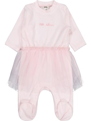 Civil Baby Bel Tüllü Patikli 1-9 Ay Tulum - Pembe 6-9 Ay