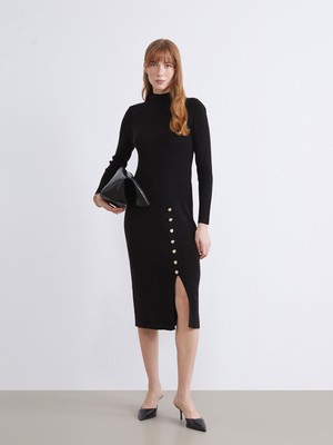 Lc Waikiki Yeni Sezon Yarım Balıkçı Yaka Triko Elbise