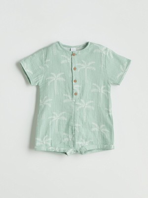 Lc Waikiki Yeni Sezon Bisiklet Yaka Erkek Bebek Müslin Tulum