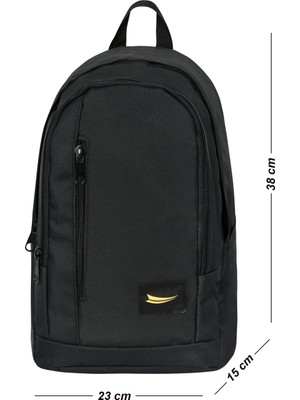 Barberri Unisex Siyah Spor Günlük Mini Sırt Çantası Cod: 2280 // Yükseklik : 38 cm
