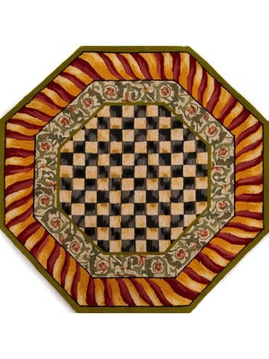 Aren Halı Aren Mutfak 07 Modern Çerçeveli Bordo Polyester Kaydırmaz Tabanlı Yıkanabilir Dijital Baskı Mu