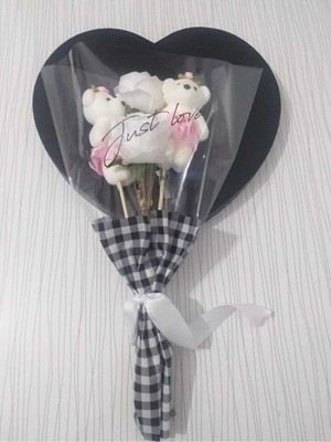 Mynil Sevgiliye Eşine Aşkına Anneye Kız Arkadaşa Ayıcıklı Özür Barış ve Masumiyet Buketi